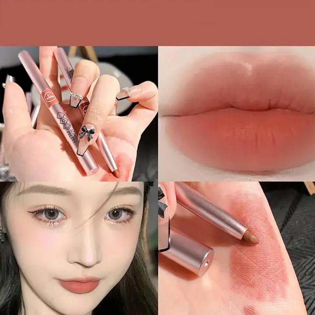thumbnail image 3 of Wartleves Lápiz labial de lote pequeño de delineador de labios giratorio automático de larga duración 2024, 3 of 7
