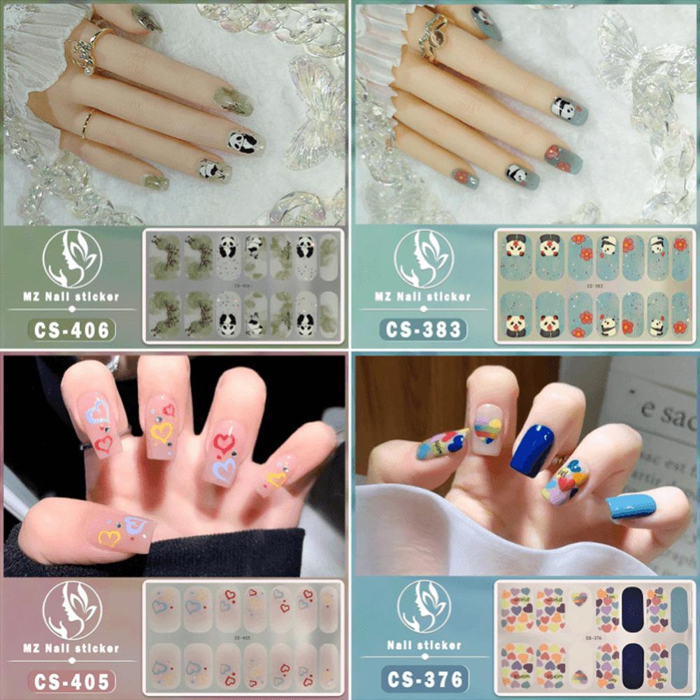 thumbnail image 3 of Ruifaya Calcomanía para uñas con diseño de flores, extraíble, resistente al agua, Hot S0, 3 of 7