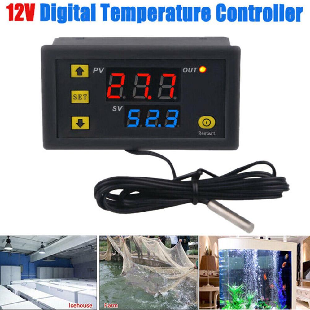 thumbnail image 2 of SGACAI Termostato controlador de temperatura digital W3230 20 A -55-120 ℃ Salida de relé Nuevo en EE. UU., 2 of 7