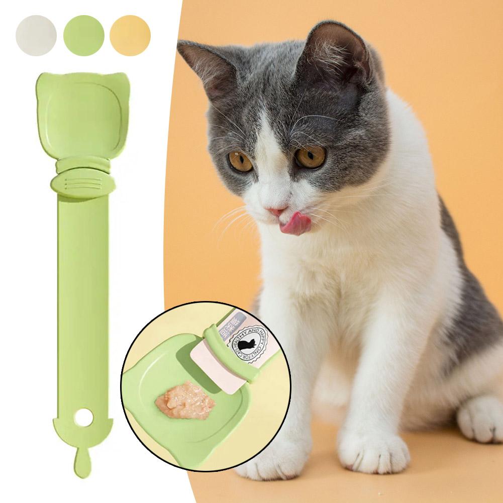 thumbnail image 3 of Wartleves Cuchara para comer en tiras para gatos, cuchara para apretar en tiras para gatos, cuchara para comer en tiras para gatos nueva de 2024, cuchara para dar golosinas a gatos, cuchara para lamer, 3 of 7