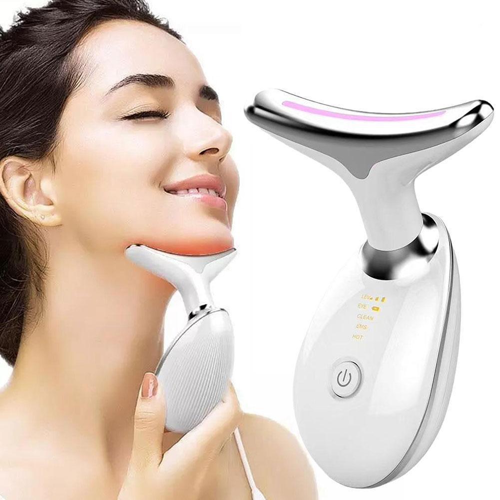 thumbnail image 3 of SGACAI Dispositivo de belleza para el cuello y el rostro, masajeador facial para el cuidado de la piel, masajeador facial portátil 3 en 1, 3 of 7