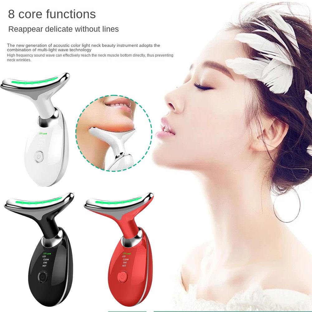 thumbnail image 2 of SGACAI Dispositivo de belleza para el cuello y el rostro, masajeador facial para el cuidado de la piel, masajeador facial portátil 3 en 1, 2 of 7