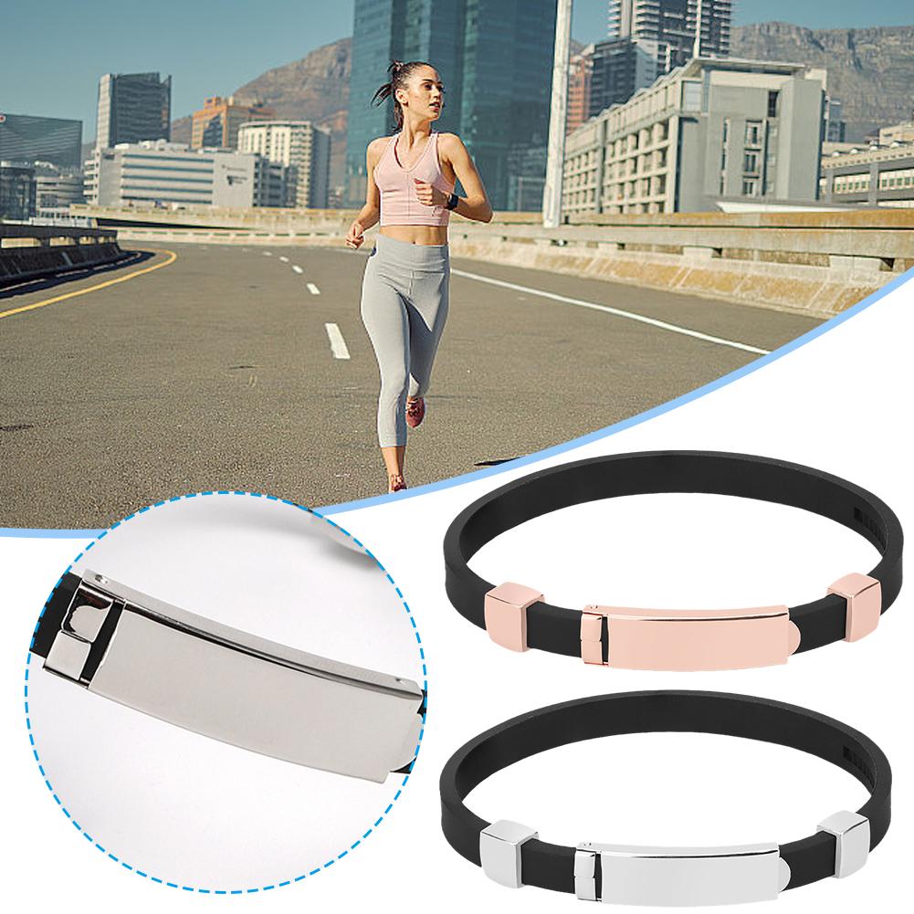 thumbnail image 2 of Wartleves Pulsera deportiva antiestática ajustable con correa de silicona y eliminador de estática, 2 of 7
