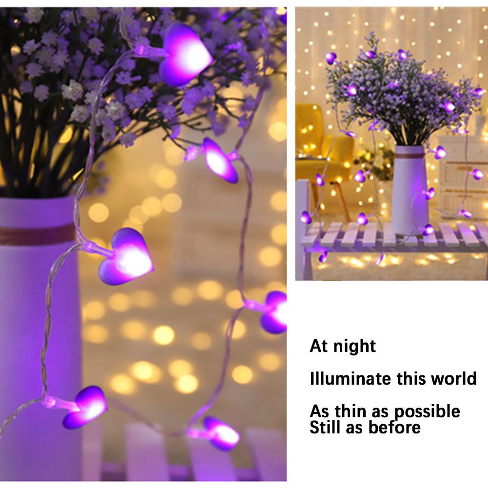 thumbnail image 3 of Wartleves Cadena de luces LED Love de 1,5 m, color rosa, morado y azul, para fiestas de Navidad, cumpleaños, L9, RÁPIDO, 3 of 7