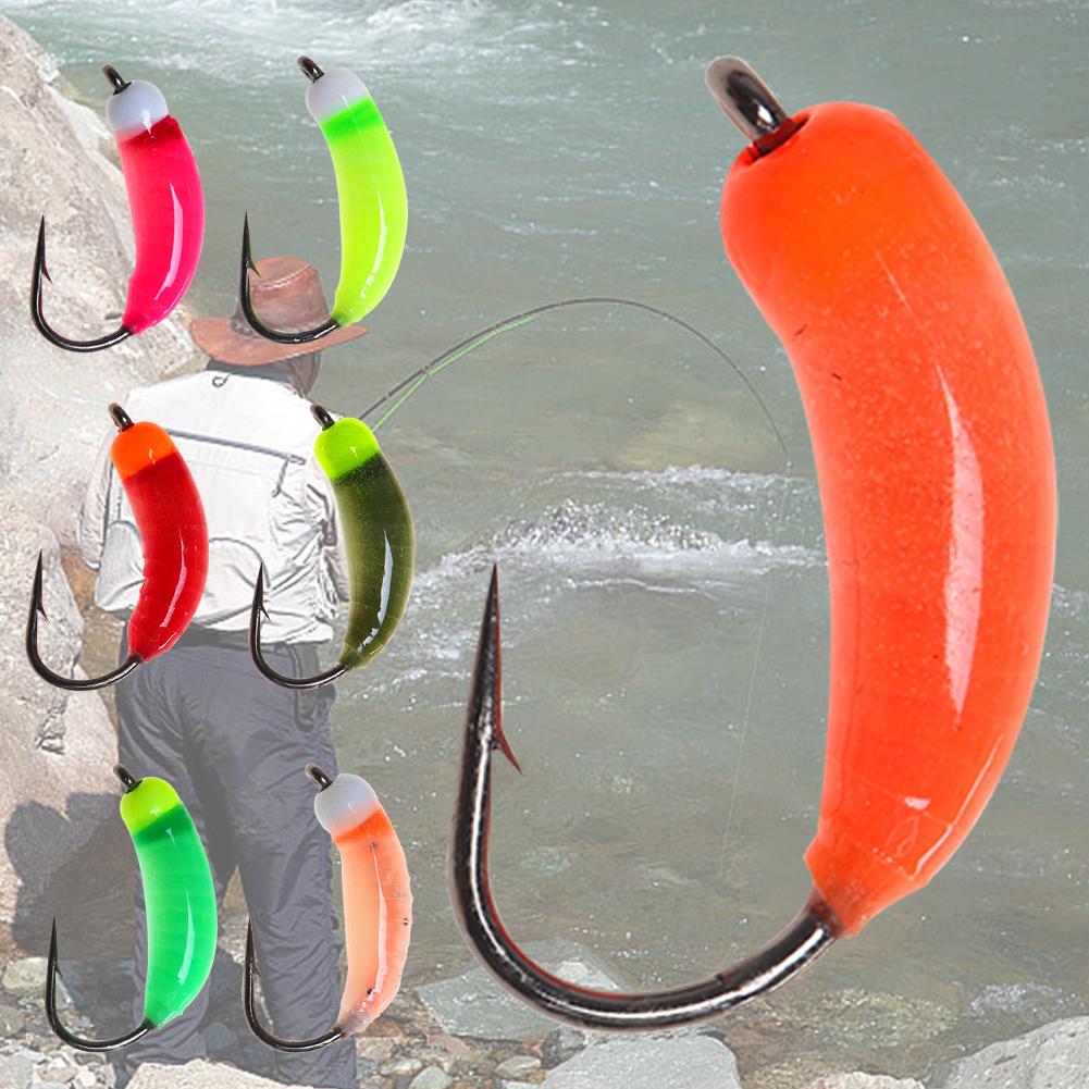 thumbnail image 2 of Wartleves 12 ninfas de lombrices de tierra para truchas, percas, agallas azules, peces blancos, 2 of 7
