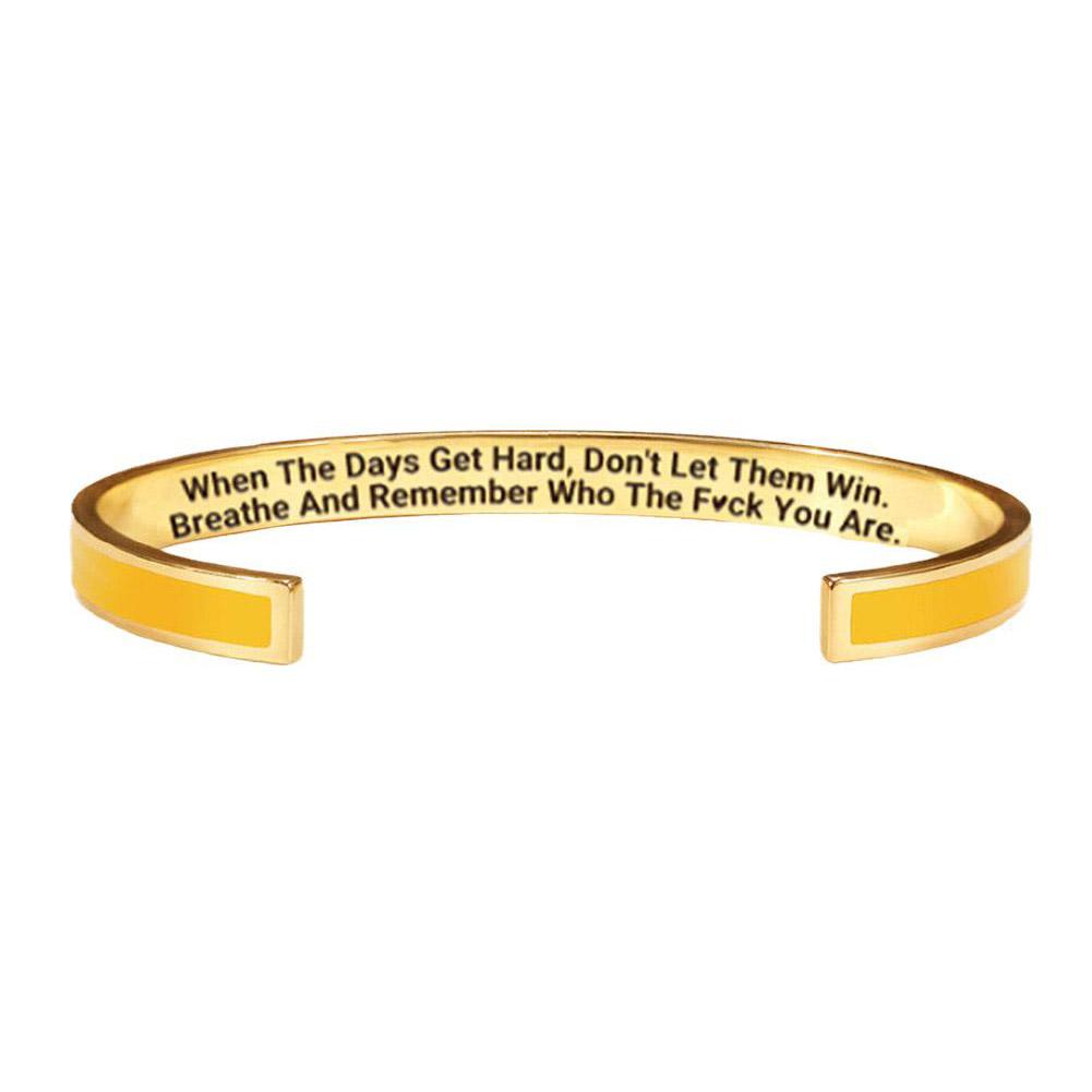 thumbnail image 5 of SGACAI Pulsera motivacional con forma de tubo "Recuerda quién carajo eres" 2023, nueva B1, 5 of 7