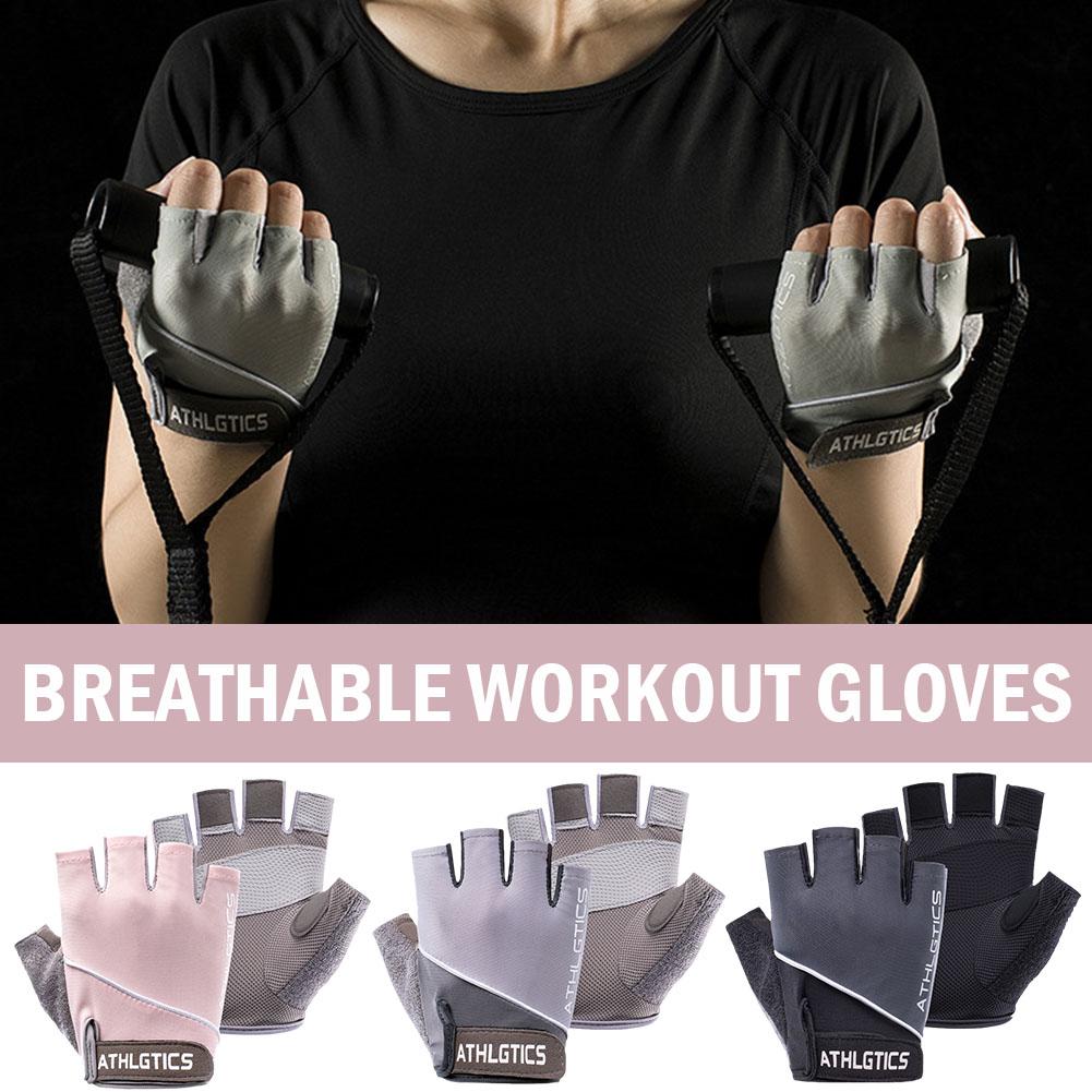 thumbnail image 3 of Wartleves 1 par de guantes de entrenamiento de musculación para gimnasio, antideslizantes, M5R3, 3 of 7