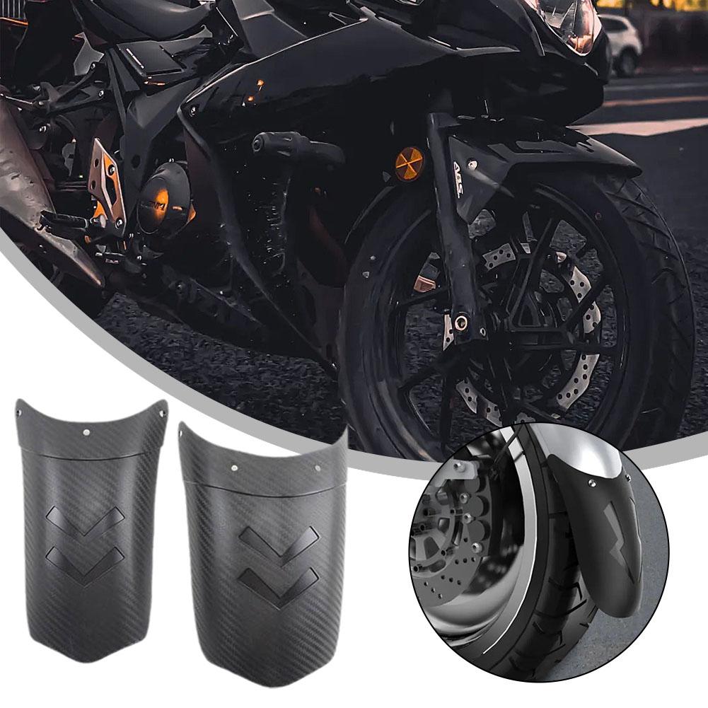 thumbnail image 4 of Ruifaya Pulunto 1 pieza de guardabarros delantero extendido para motocicleta, piel impermeable, protector de rueda trasera y protector contra salpicaduras delantero para accesorios de motocicletas, 4 of 7