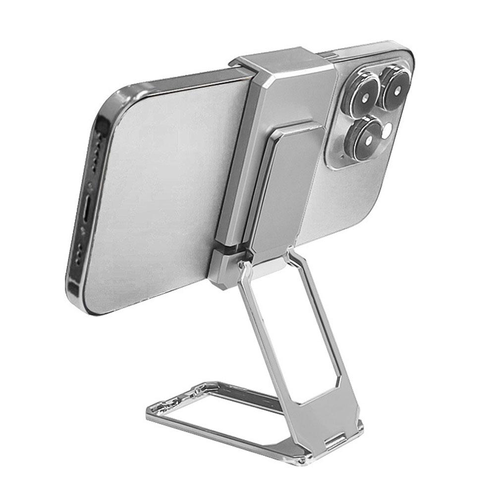 thumbnail image 4 of SGACAI Teléfono de metal plegable portátil con clip para los dedos, soporte de ángulo telescópico ajustable, 4 of 7