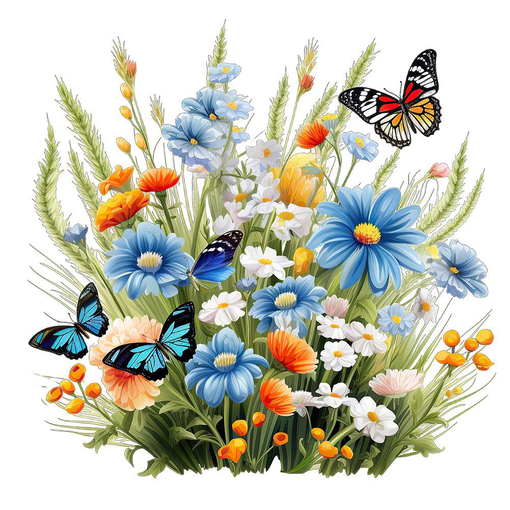thumbnail image 4 of SGACAI Pegatinas para asiento de inodoro con diseño de mariposas y flores, calcomanías para tapa de inodoro, pegatinas extraíbles, 4 of 7