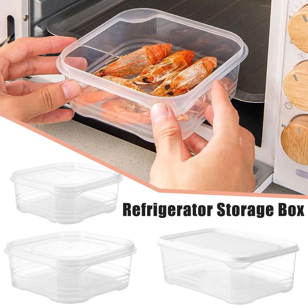 thumbnail image 2 of SGACAI Organizador transparente para frigorífico, caja de almacenamiento para armario, tapa con, 2 of 7