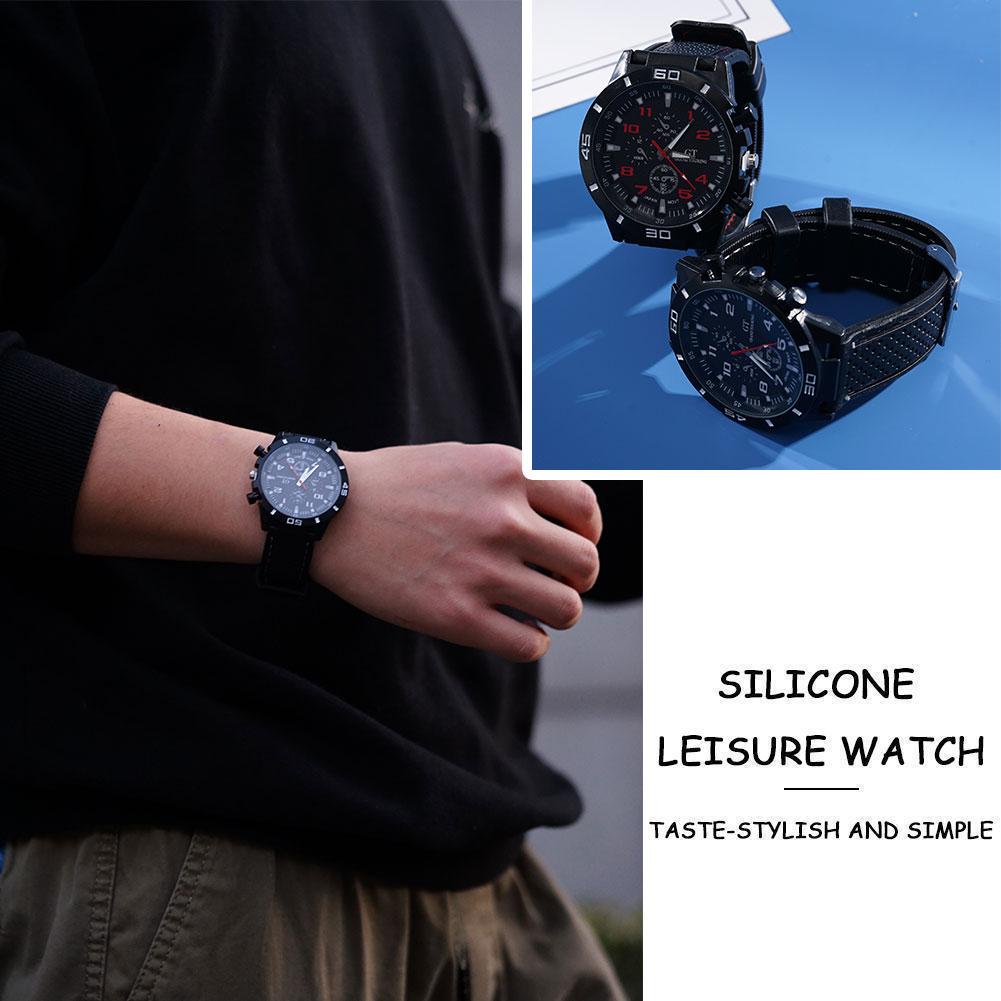 thumbnail image 3 of SGACAI Relojes deportivos para hombre, de cuarzo, con correa de silicona, estilo militar, baratos y bonitos, 3 of 7