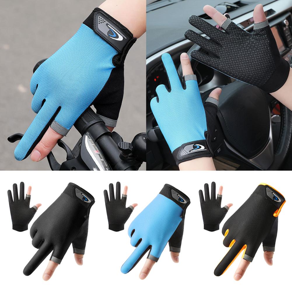 thumbnail image 3 of Wartleves Guantes para hombre y mujer, para fitness, deportes, pesca, ciclismo, pantalla táctil, para conducir, 3 of 7