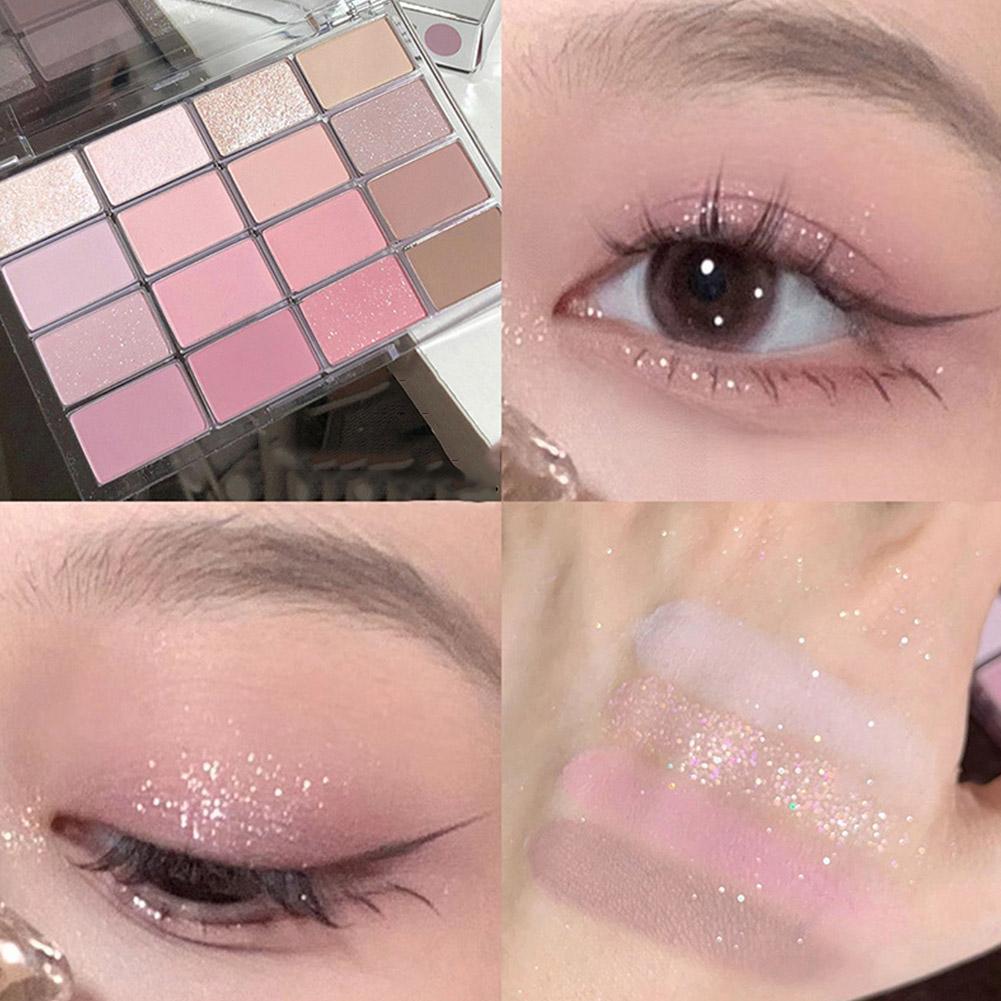 thumbnail image 3 of Ruifaya Paleta de sombras de ojos de 16 colores mate perlado, paleta de maquillaje de ojos de larga duración NW, 3 of 7