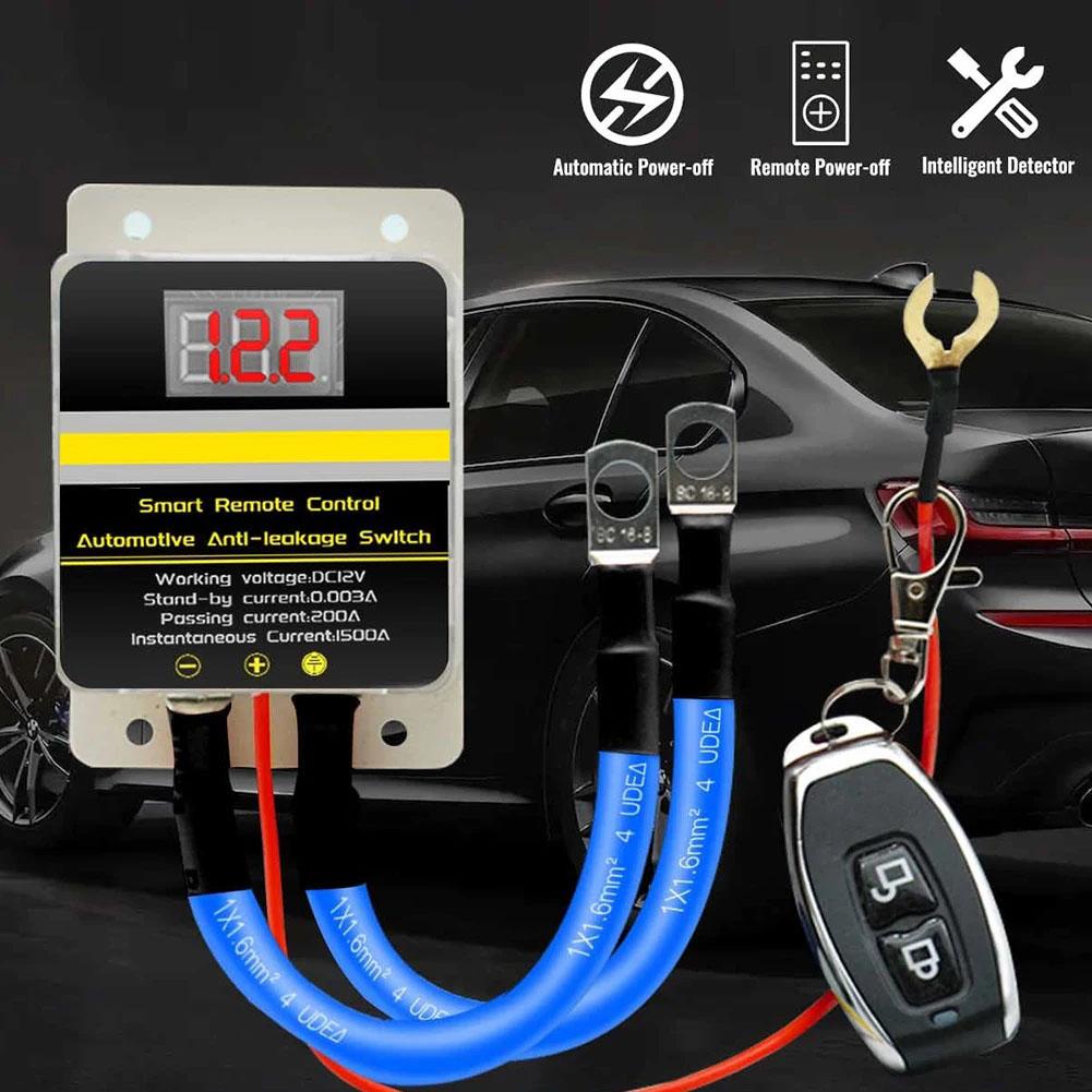 thumbnail image 4 of SGACAI Relé de interruptor de corte de desconexión de batería de automóvil + control remoto inalámbrico 2x, 4 of 7