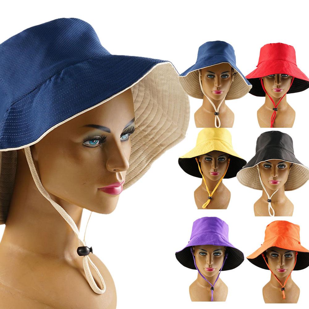 thumbnail image 3 of SGACAI Sombrero de pescador de ala ancha para mujer, sombrero de playa plegable de verano con protección solar, 3 of 7