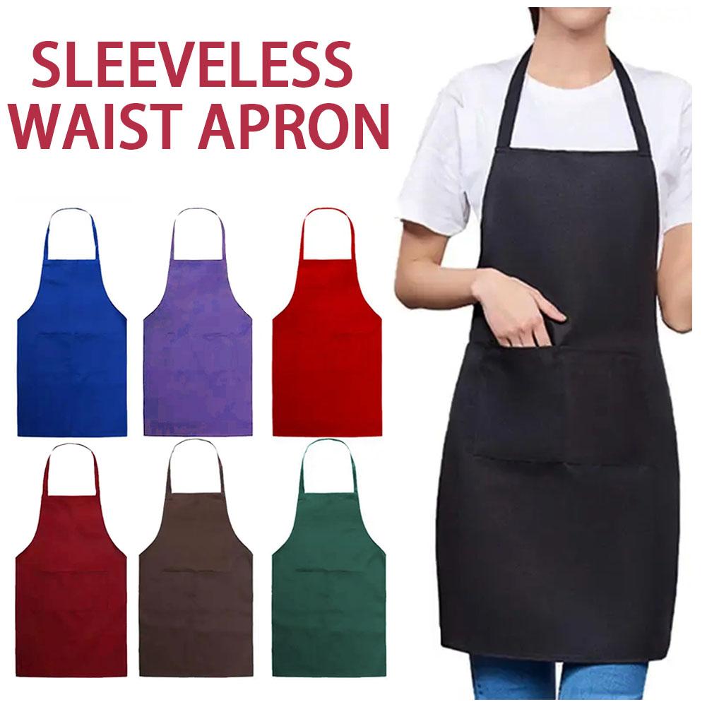 thumbnail image 3 of Wartleves Delantal de cocina ajustable, impermeable, a prueba de polvo, resistente a la suciedad, nuevo Z5O ¡CALIENTE!, 3 of 7