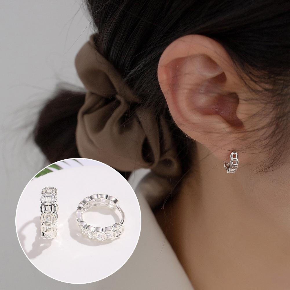 thumbnail image 4 of Ruifaya Pendientes con dijes de moneda atrapasueños de zinc Pendientes con dijes para mujer Hipoalergénicos ∵, 4 of 7