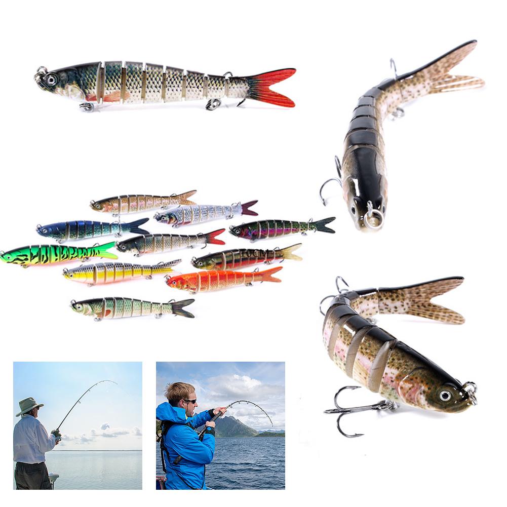 thumbnail image 2 of SGACAI 1 pieza de señuelos de pesca multiarticulados Swimbait que se hunden Wobblers cebo duro, 2 of 7