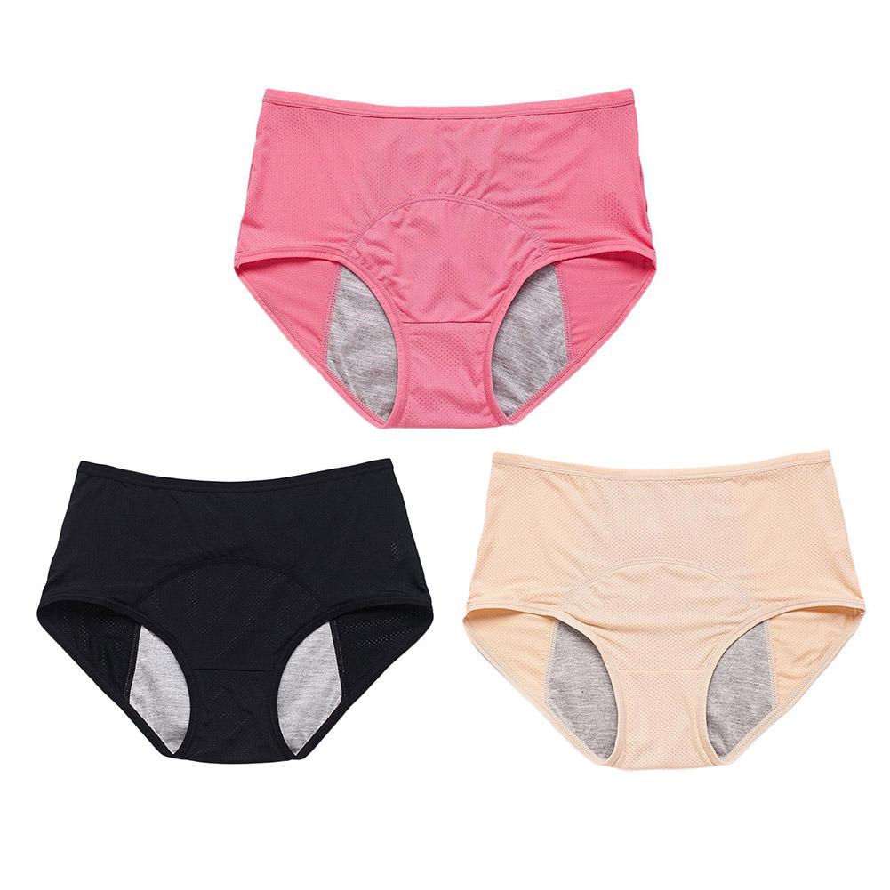 thumbnail image 5 of SGACAI Paquete de 3 bragas menstruales de algodón para mujer, a prueba de fugas, 5 of 7