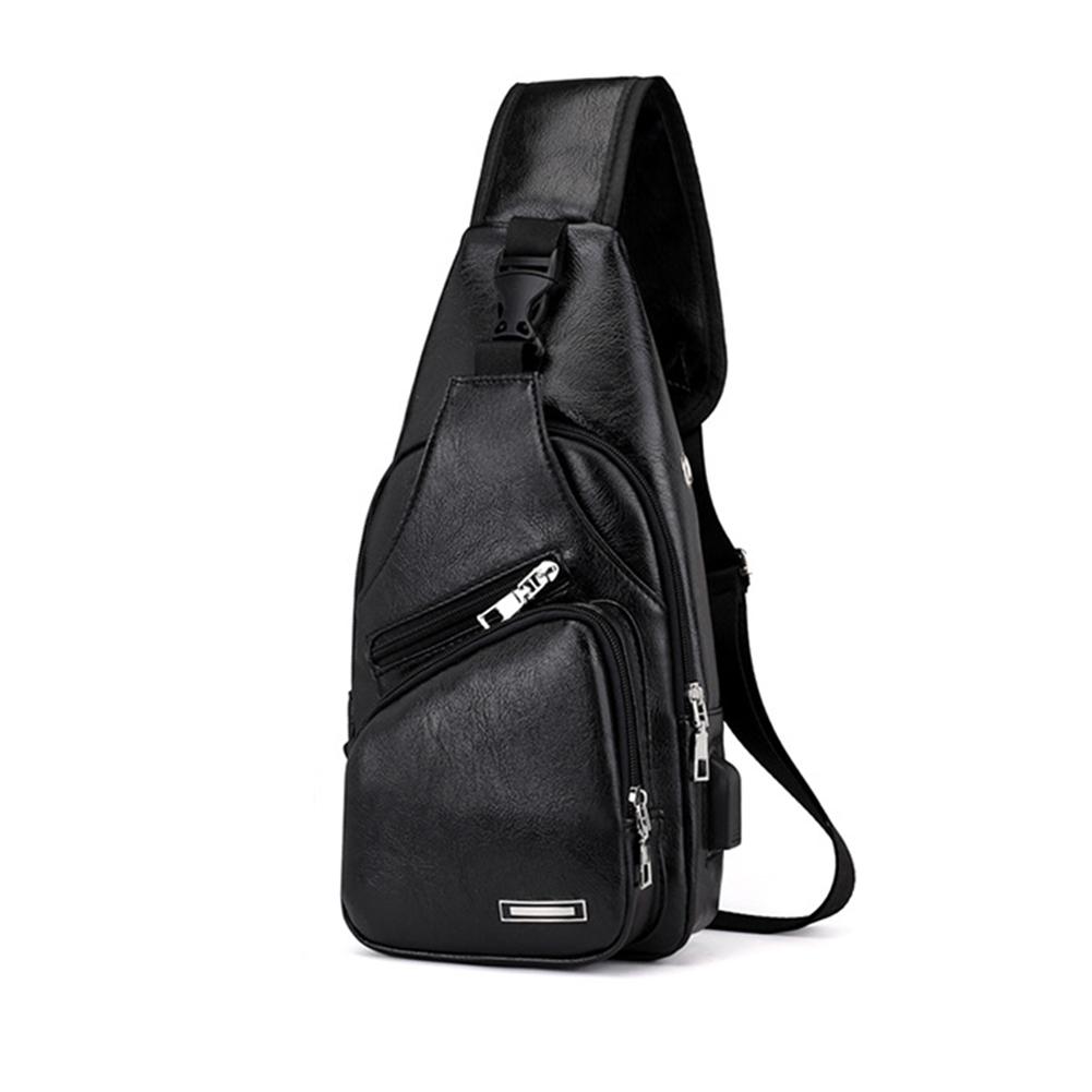 thumbnail image 3 of SGACAI Bolso bandolera de cuero para mujeres, hombres y adultos, bolso bandolera, bolso de pecho, mochila bandolera, 3 of 7