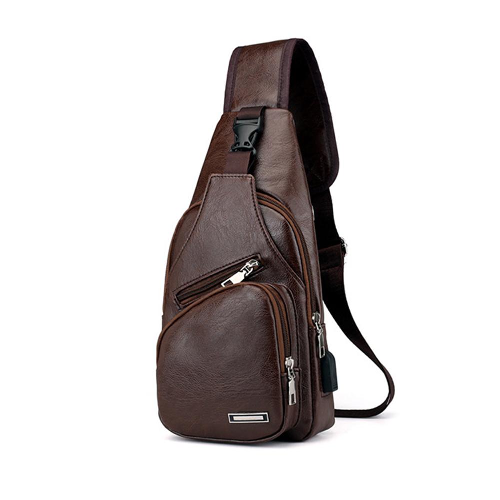 thumbnail image 5 of SGACAI Bolso bandolera de cuero para mujeres, hombres y adultos, bolso bandolera, bolso de pecho, mochila bandolera, 5 of 7
