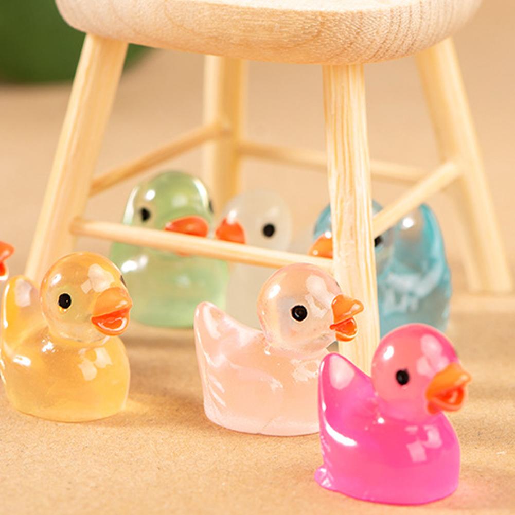 120pcs Mini Resin Ducks, St. Patrick's Day Tiny Miniature Duck