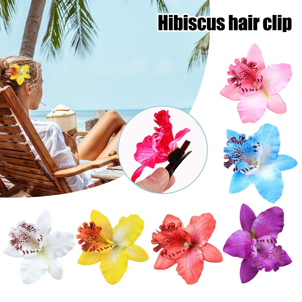 thumbnail image 4 of Wartleves Pinza para el pelo con orquídea tailandesa de Hawái, 4 of 7