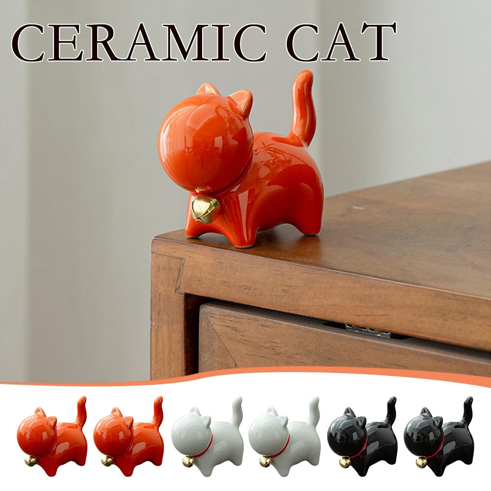 thumbnail image 3 of SGACAI Tapas decorativas para pernos de inodoro para gatos, tapas de inodoro de cerámica con forma de rana para gatos D59C, 3 of 7