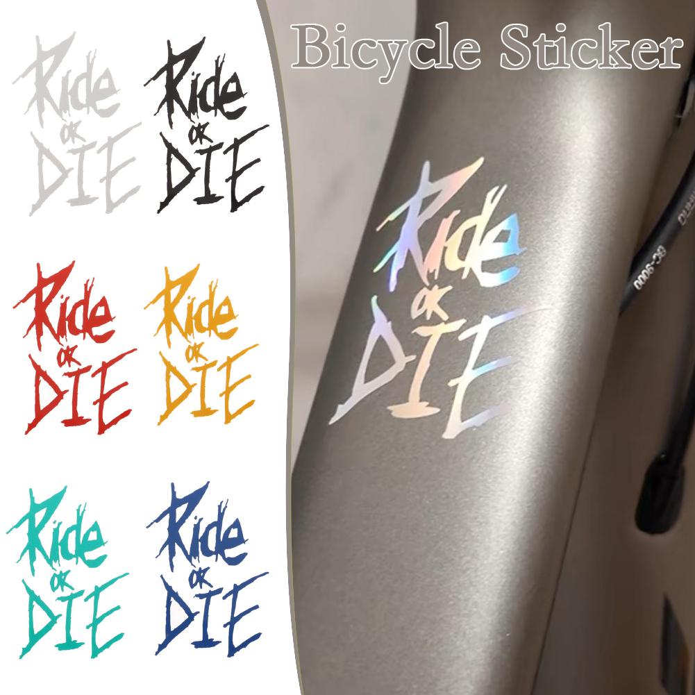 thumbnail image 2 of SGACAI Adhesivo para cuadro de bicicleta Ride Or Die, adhesivo para tubo de bicicleta, decorativo, S4, nuevo, B9W8, bueno, 2 of 7