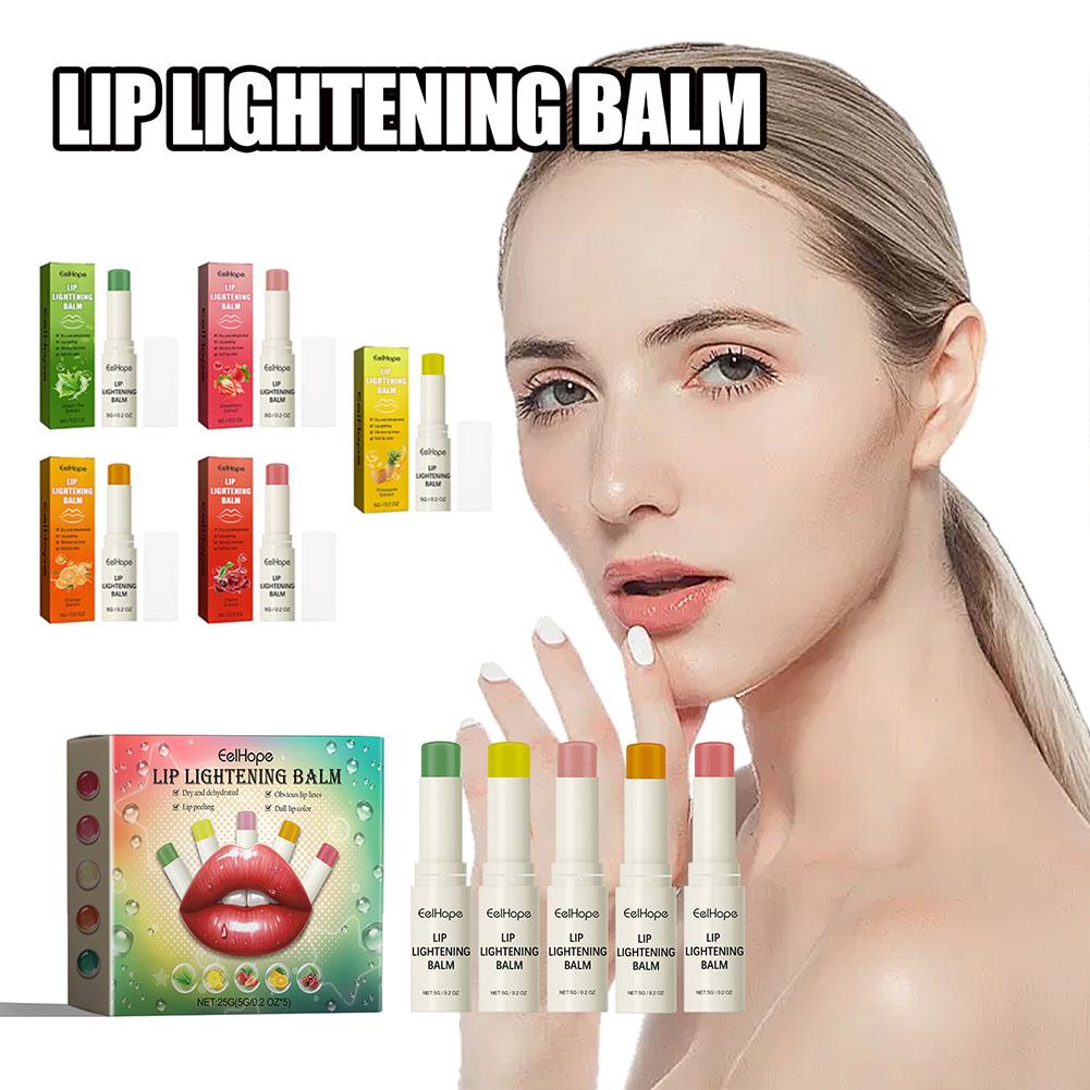 thumbnail image 4 of Wartleves Bálsamo aclarador de labios Tratamiento de labios Crema aclaradora Bálsamo labial hidratante de frutas Nutre los labios de larga duración Aclarador de labios para labios de fumadores Bálsamo, 4 of 7