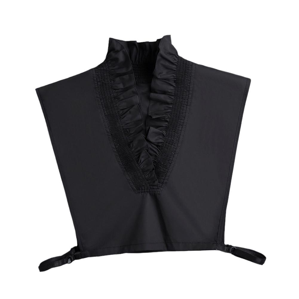 thumbnail image 4 of SGACAI Cuello falso para mujer, estilo informal, cuello alto, cuello tipo camisa, cuello tipo Dickey de algodón, 4 of 7