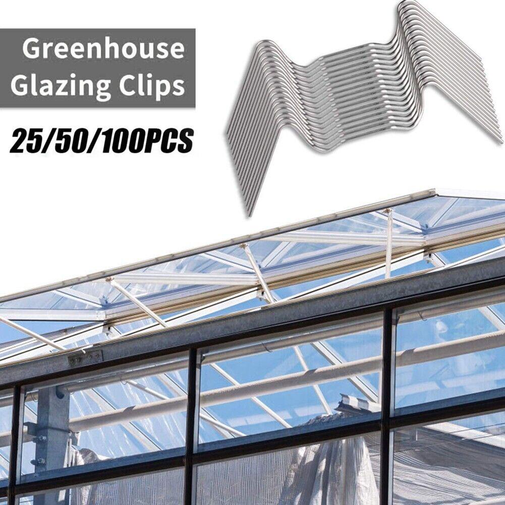 thumbnail image 2 of Ruifaya Clips de acero inoxidable para acristalamiento de invernaderos Elite Greenhouses, 25-100 unidades, 2 of 7