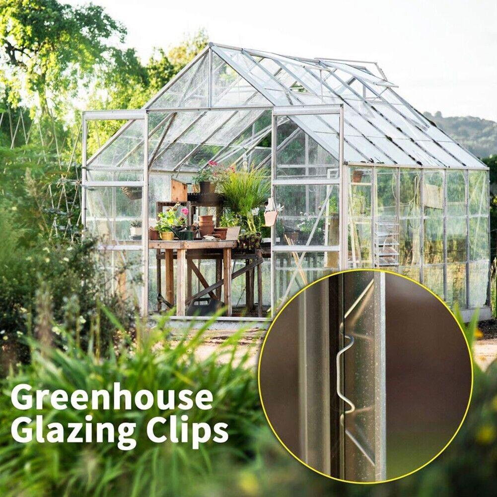 thumbnail image 4 of Ruifaya Clips de acero inoxidable para acristalamiento de invernaderos Elite Greenhouses, 25-100 unidades, 4 of 7