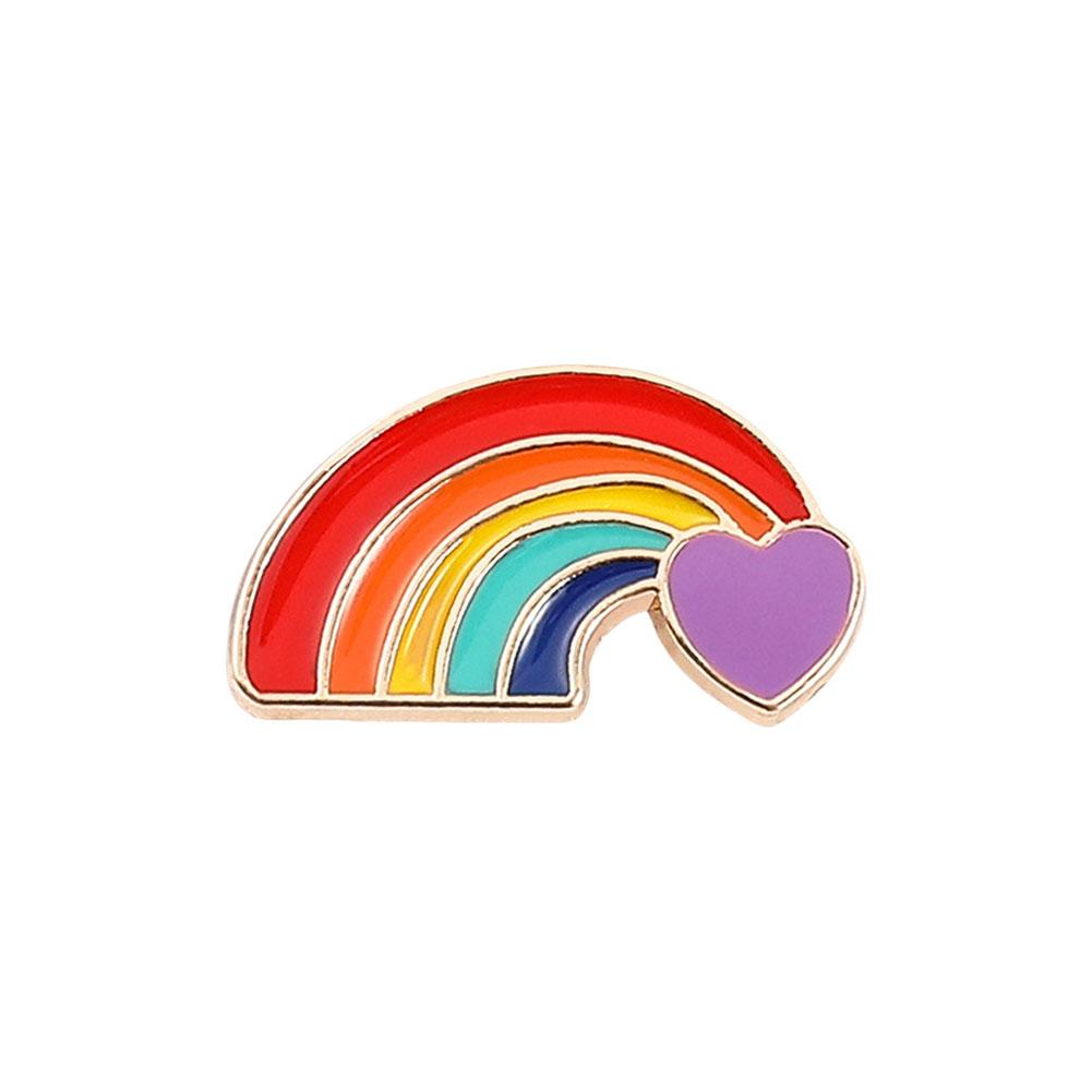 thumbnail image 4 of Wartleves LGBTQ-Pins, Regenbogenflagge, Brosche, herzförmige Ans√ Metallabzeichen, O5S8 нδ, 4 of 7