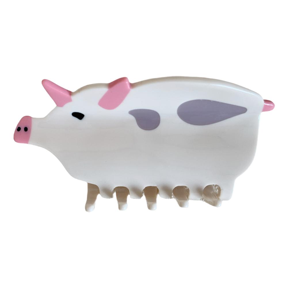 thumbnail image 4 of Wartleves Nueva y divertida pinza para el pelo con forma de animal, vaca, cerdito, gallina, accesorio para el pelo, 4 of 7