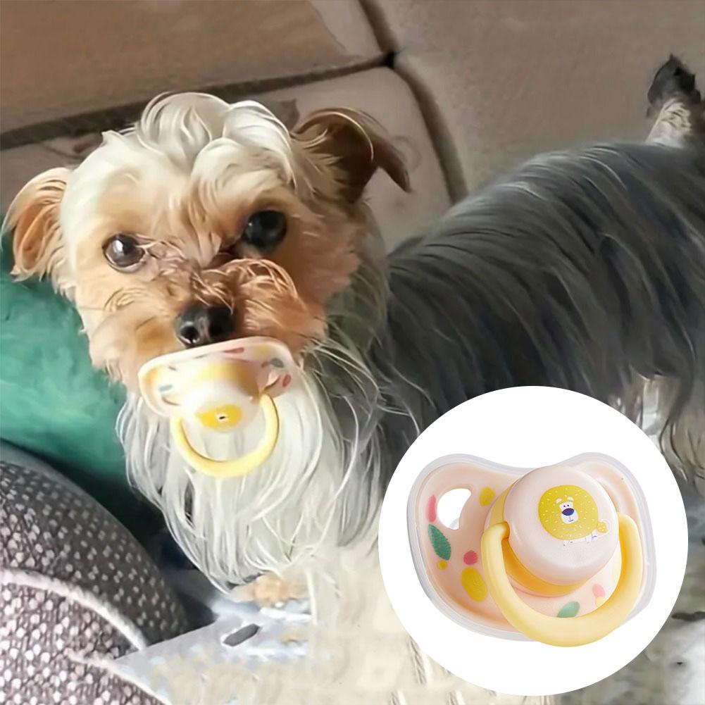 thumbnail image 5 of Wartleves Chupete calmante para mascotas resistente a las mordeduras, juguete de limpieza de dientes para cachorros de silicona, 5 of 7
