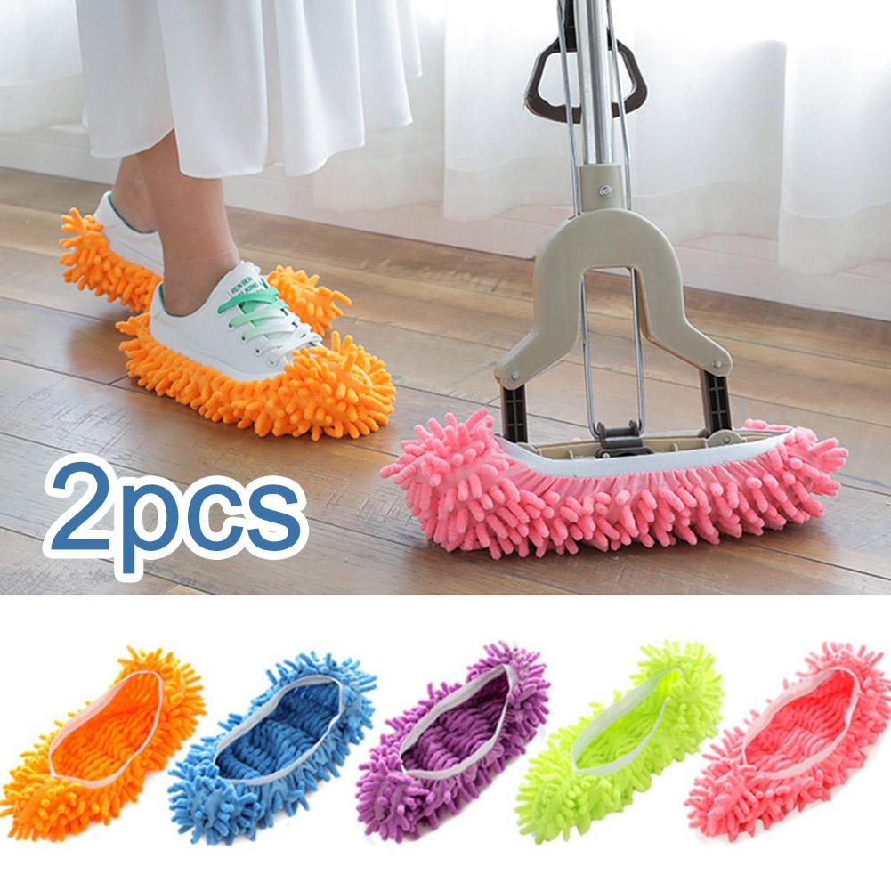 thumbnail image 4 of Ruifaya Inicio Limpieza de pisos Zapatillas de microfibra Mopa de chenilla Zapatillas Flo Fast, 4 of 7
