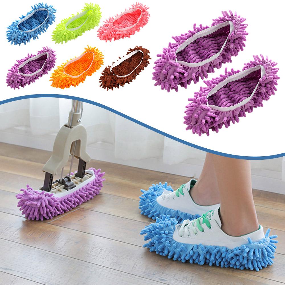 thumbnail image 3 of Ruifaya Inicio Limpieza de pisos Zapatillas de microfibra Mopa de chenilla Zapatillas Flo Fast, 3 of 7