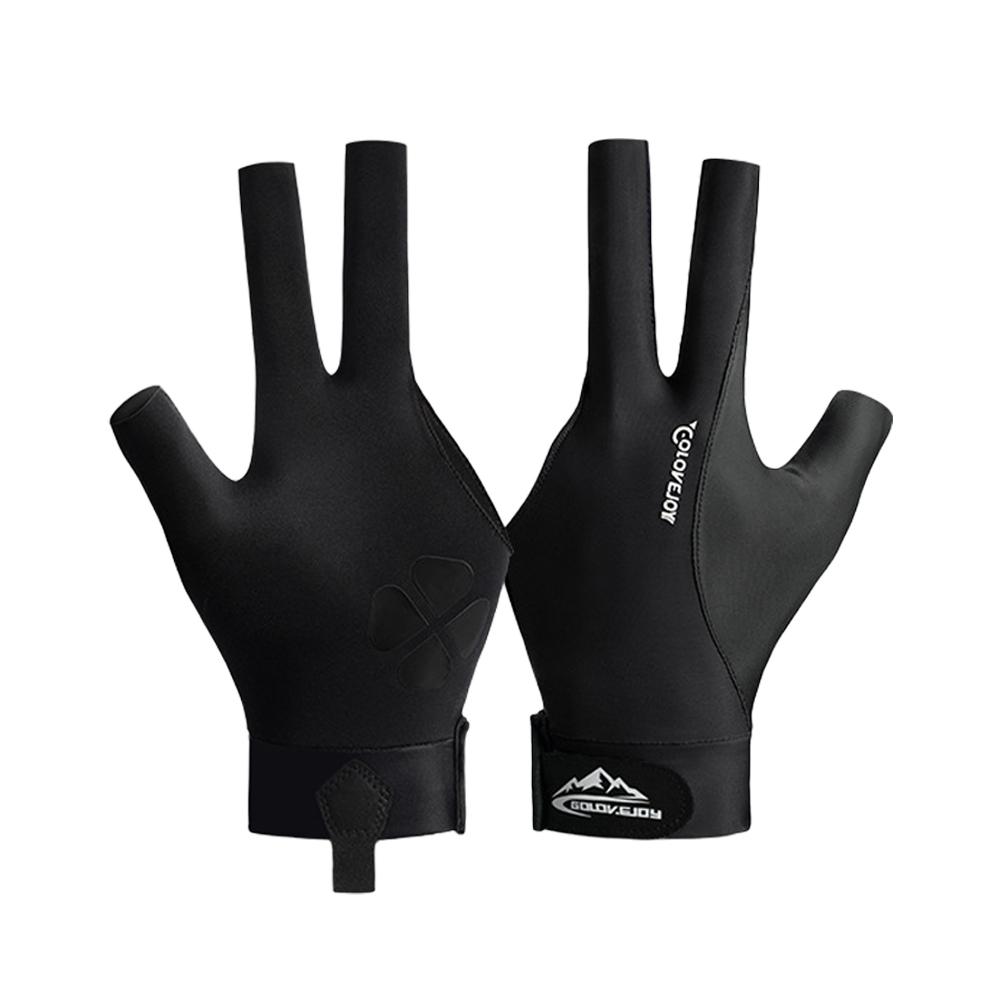thumbnail image 4 of SGACAI Guantes de billar con dedos abiertos y adhesivo ajustable de poliéster para billar y billar, 4 of 7