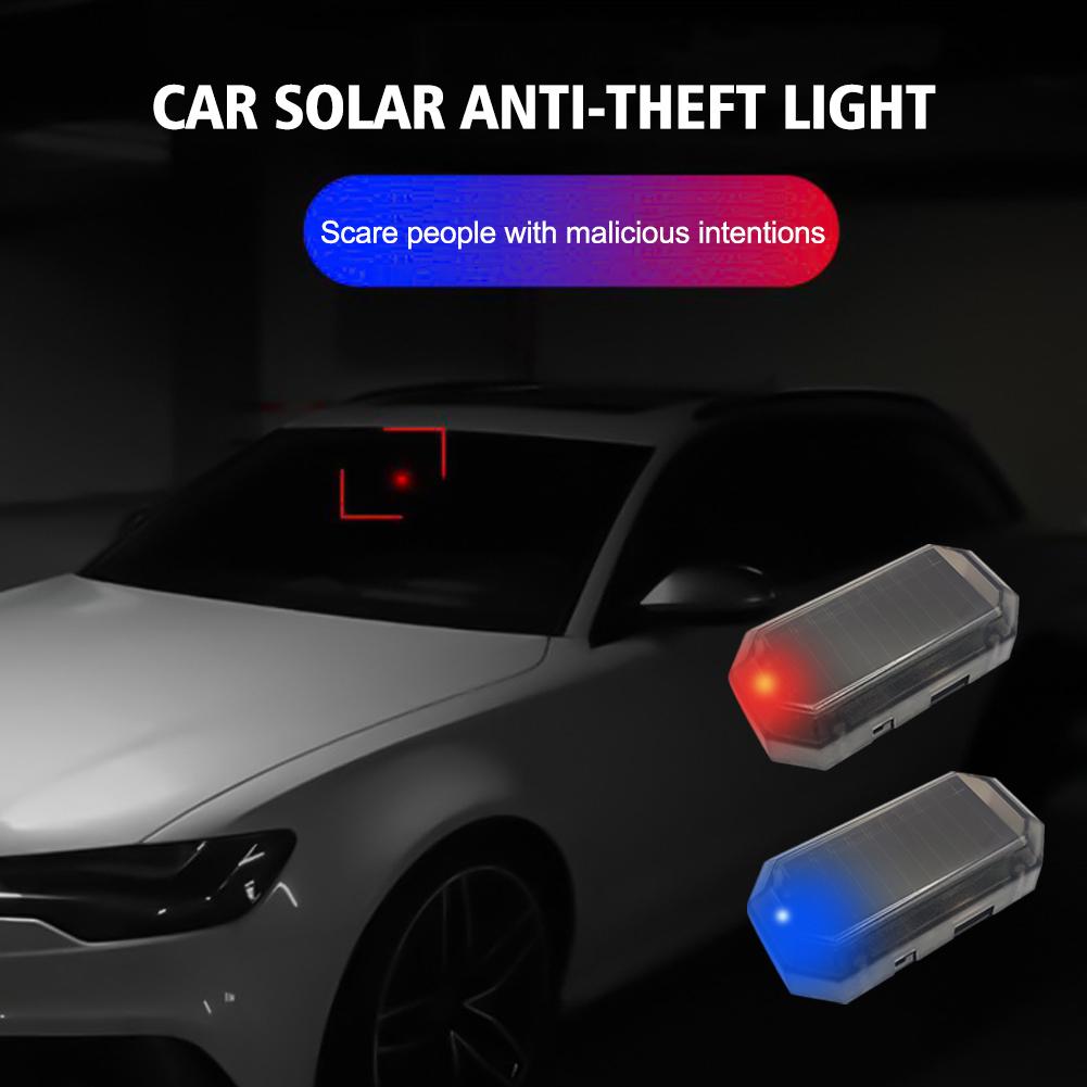 thumbnail image 2 of SGACAI Accesorios para el interior del coche Luz LED solar con flash Advertencia antirrobo R7J9, 2 of 7