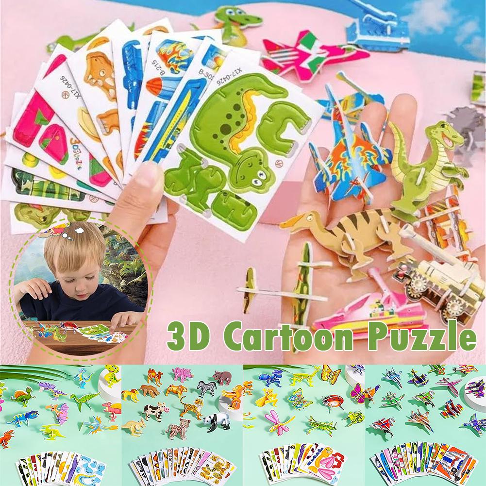 thumbnail image 3 of Wartleves Rompecabezas de dibujos animados en 3D educativo de 10/25 piezas: rompecabezas en 3D para juguetes para niños 2024 Nuevo, 3 of 7