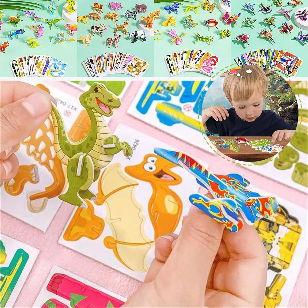 thumbnail image 2 of Wartleves Rompecabezas de dibujos animados en 3D educativo de 10/25 piezas: rompecabezas en 3D para juguetes para niños 2024 Nuevo, 2 of 7