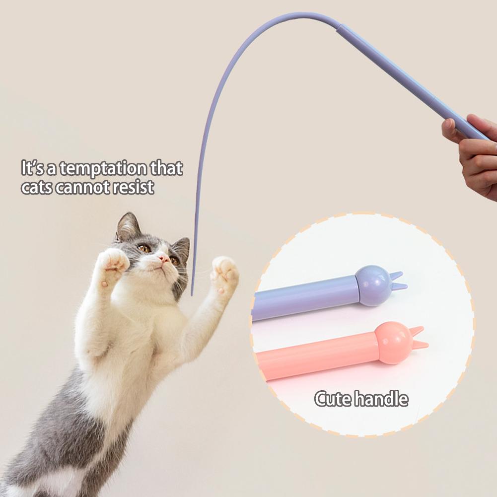 thumbnail image 3 of SGACAI Juguete para gato con cola de ratón simulada, divertido juguete para gato, cola de silicona larga para mascotas P4 βω, 3 of 7