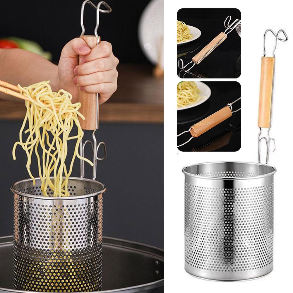 thumbnail image 3 of Wartleves Cesta de malla para freír patatas fritas para restaurantes, olla caliente, colador de alimentos @, 3 of 7