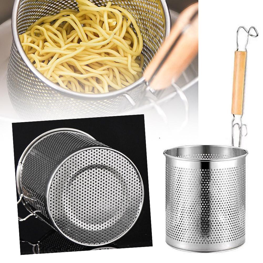 thumbnail image 2 of Wartleves Cesta de malla para freír patatas fritas para restaurantes, olla caliente, colador de alimentos @, 2 of 7