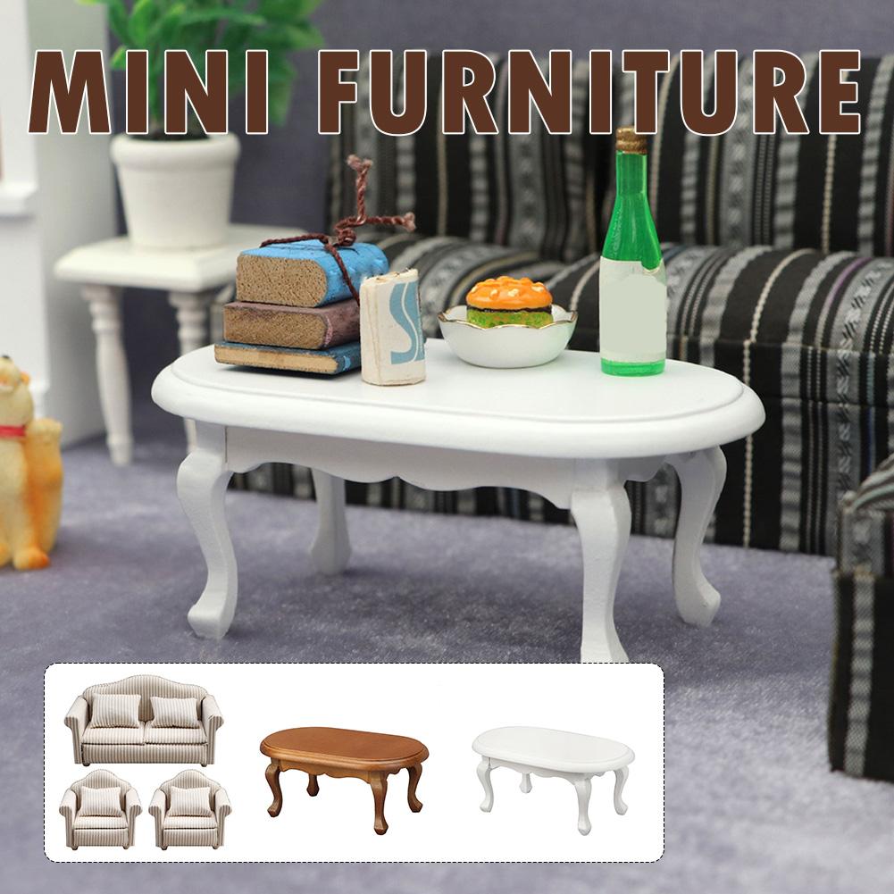 thumbnail image 3 of Wartleves 1:12 Mini casa de muñecas Muebles Sofá Simulación Miniatura Sala de estar Silla Niños&, 3 of 7