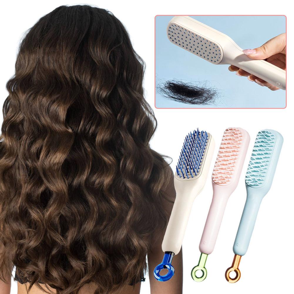 thumbnail image 3 of SGACAI Peine retráctil mágico para limpieza de cabello ABS, peine para peluquería, alisador, nuevo V8, 3 of 7