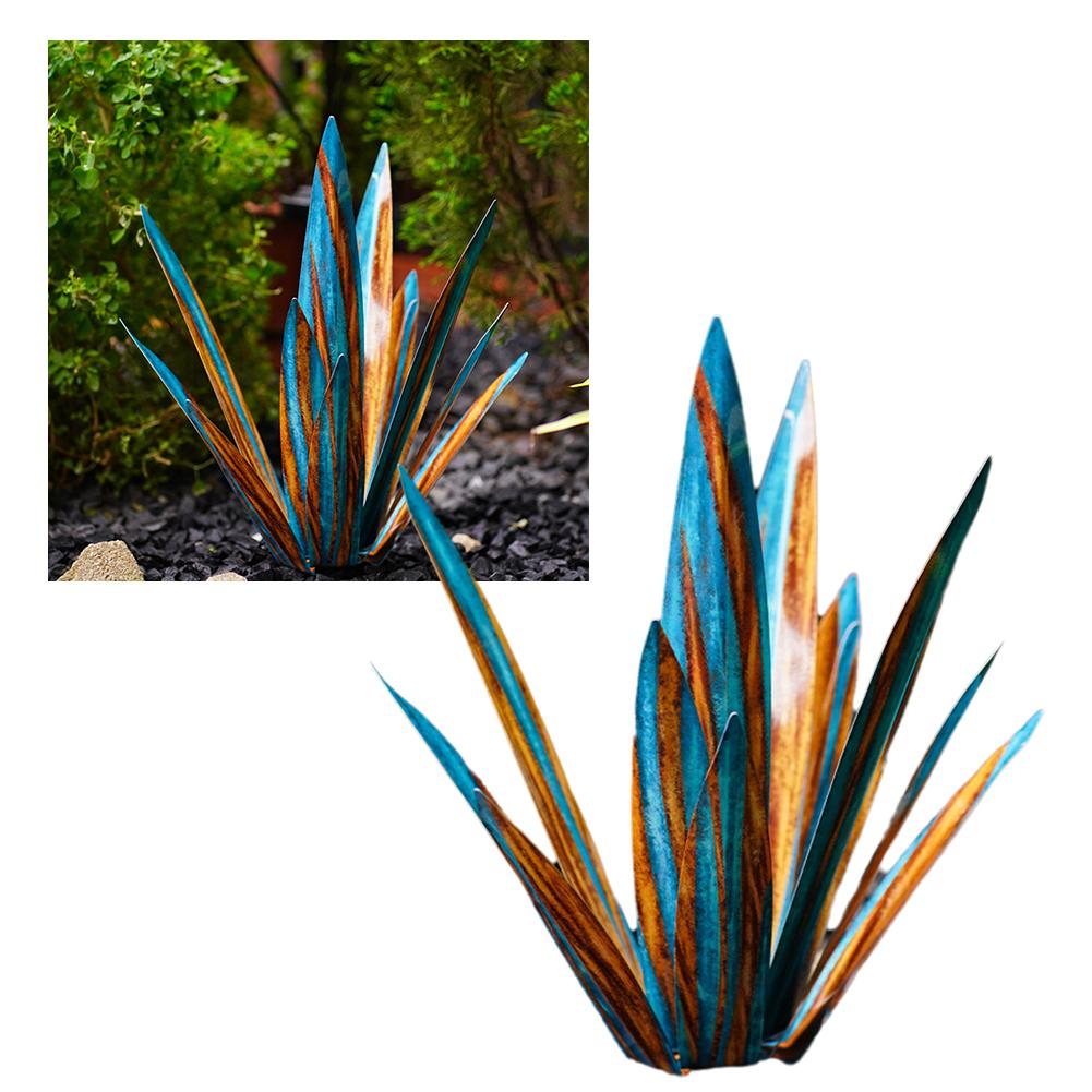 thumbnail image 4 of SGACAI Escultura rústica de tequila, planta de agave de metal, decoración de jardín, arte ¡CALIENTE!, 4 of 7