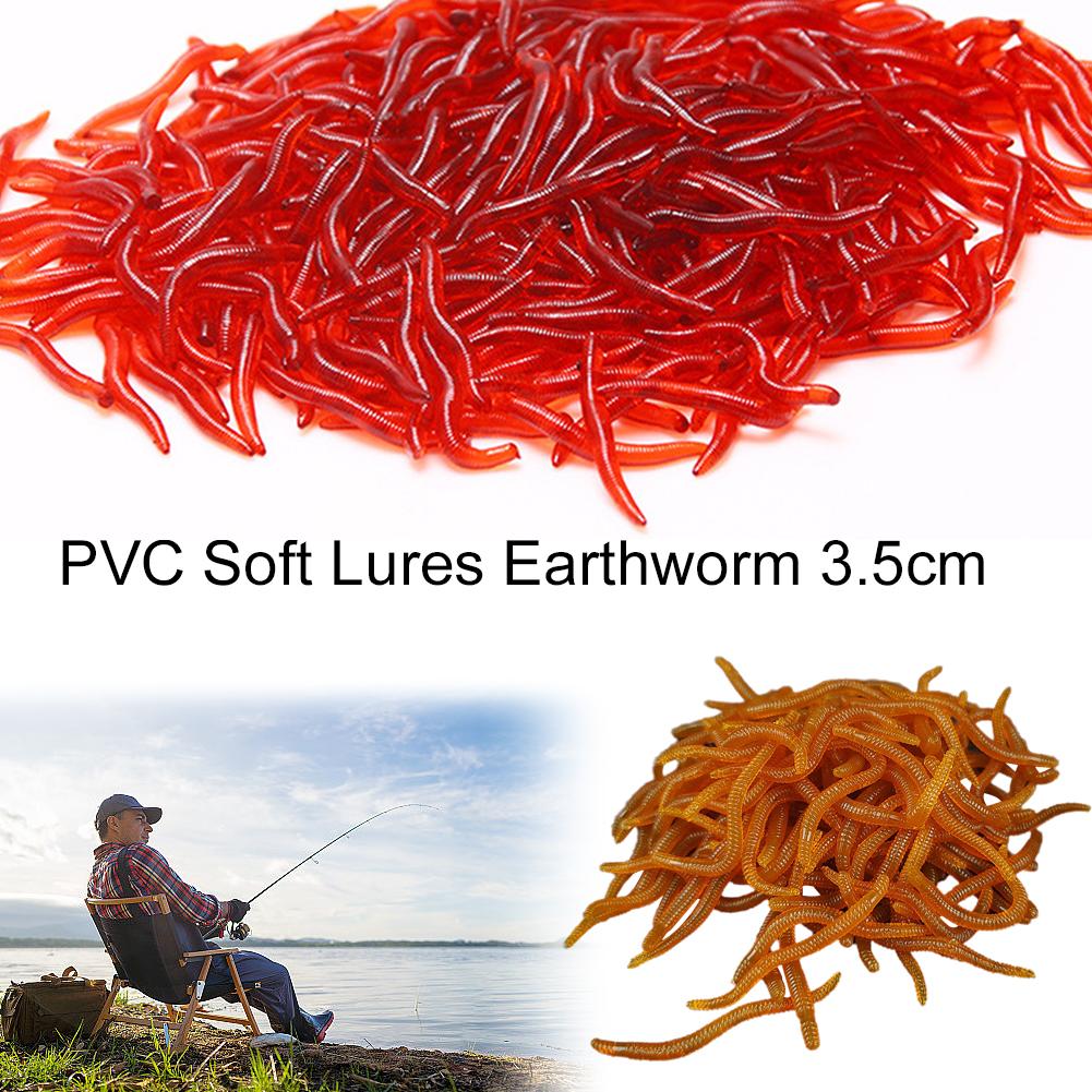 thumbnail image 3 of SGACAI 50/100 piezas de señuelos blandos de silicona para lombrices rojas, cebos de goma para lombrices de tierra, camarones, R3 US, 3 of 7